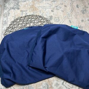 Two Biloban Navy Blue Changing Table sheets